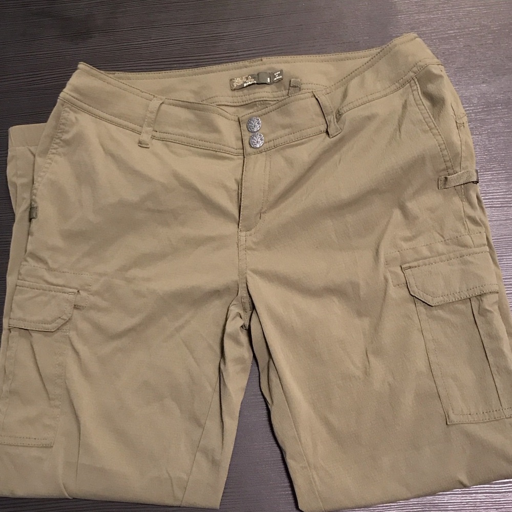 Prana Women's Olive Green Jogger Style Hiking Pants